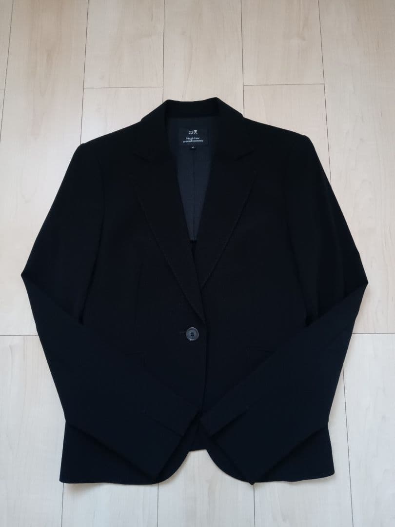 【美品】23区 セットアップパンツスーツ L　 ブラック ビジネス フォーマル