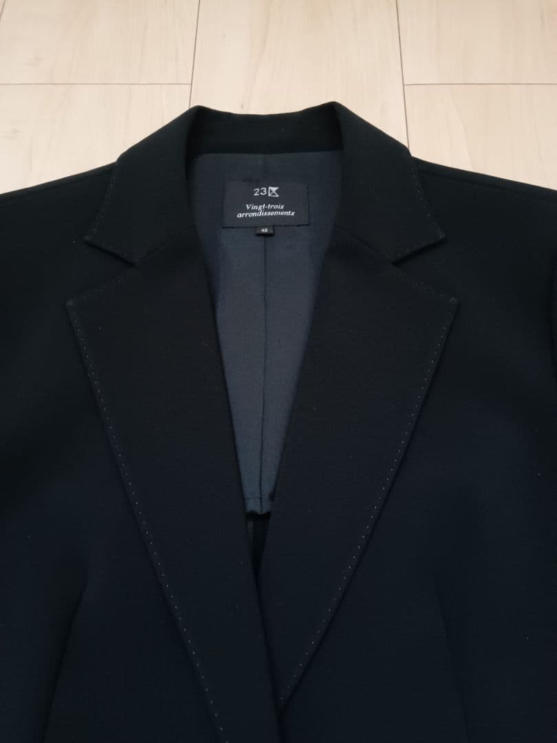 【美品】23区 セットアップパンツスーツ L　 ブラック ビジネス フォーマル