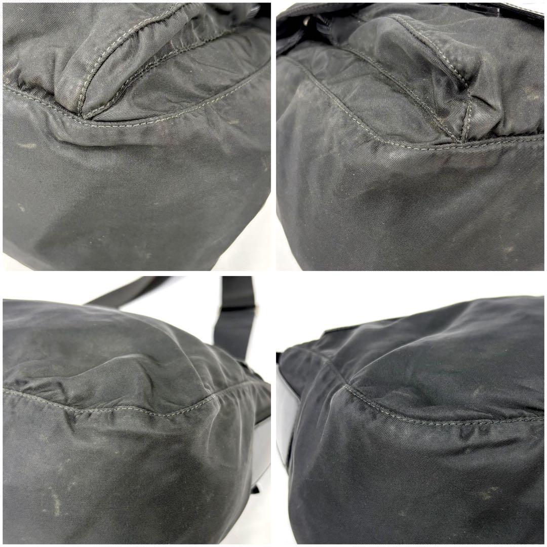 プラダ　PRADA メッセンジャーバッグ　トライアングルロゴ　ブラック　ナイロン