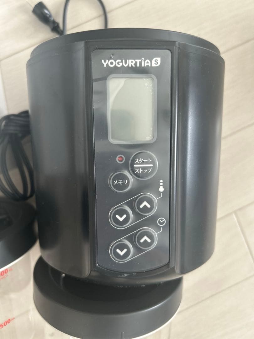 ヨーグルティアSブラック ガラスセット