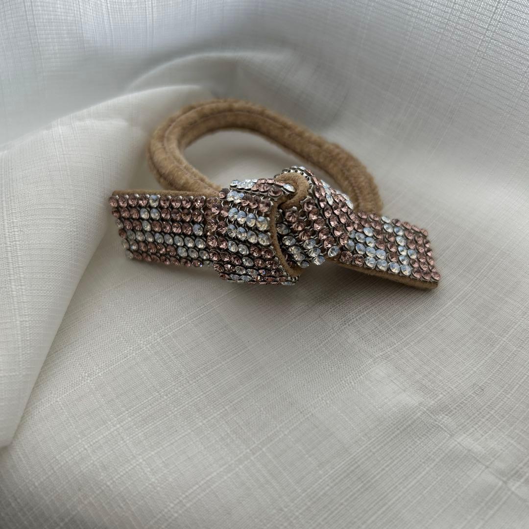 美品　acca アッカ　ブリジット　ポニー　ライトピンク×シルバー