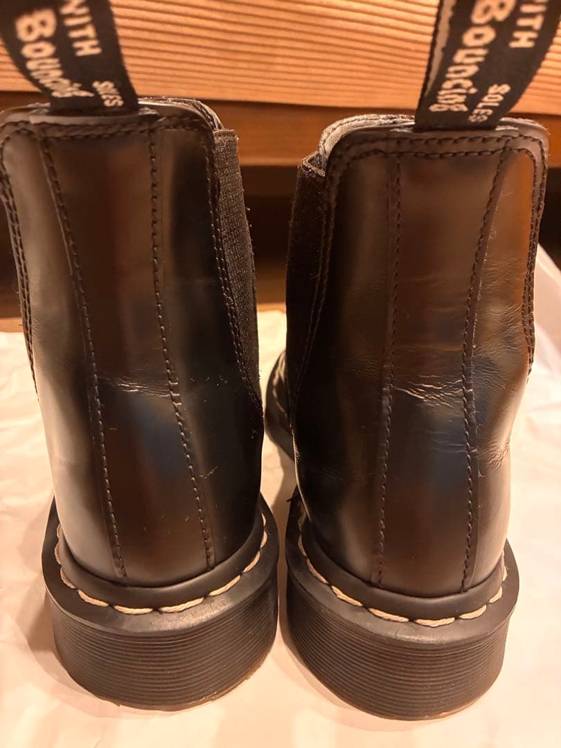 ドクターマーチンチェルシーブーツ　23cm ホワイトステッチ