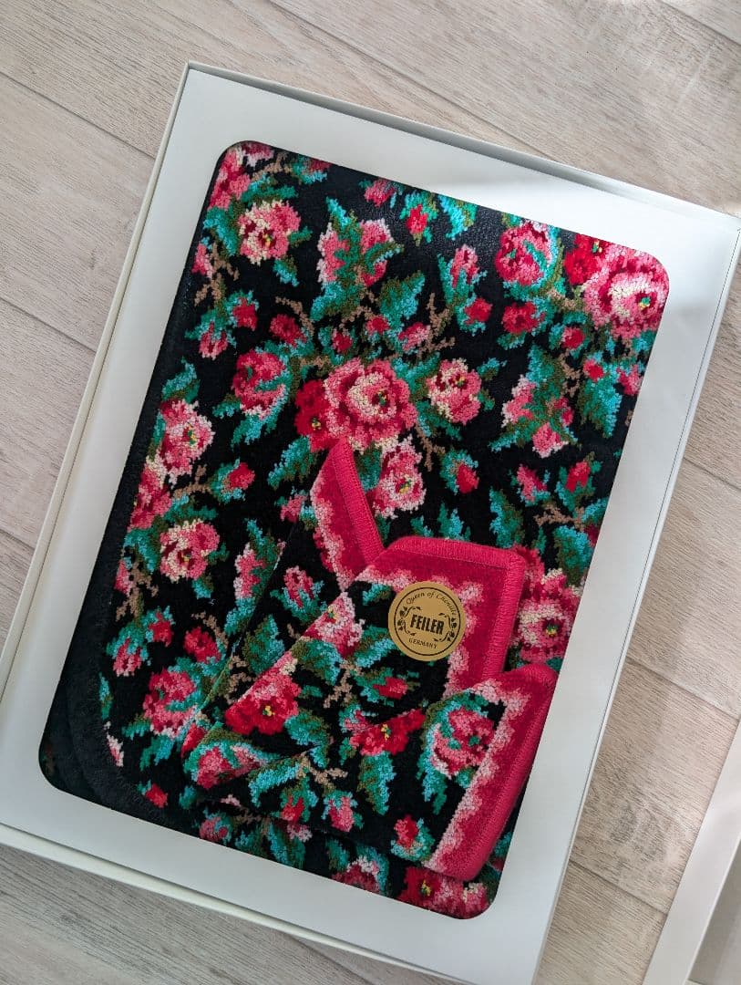 FEILER　フェイラー　ひざ掛け・ハンカチSet