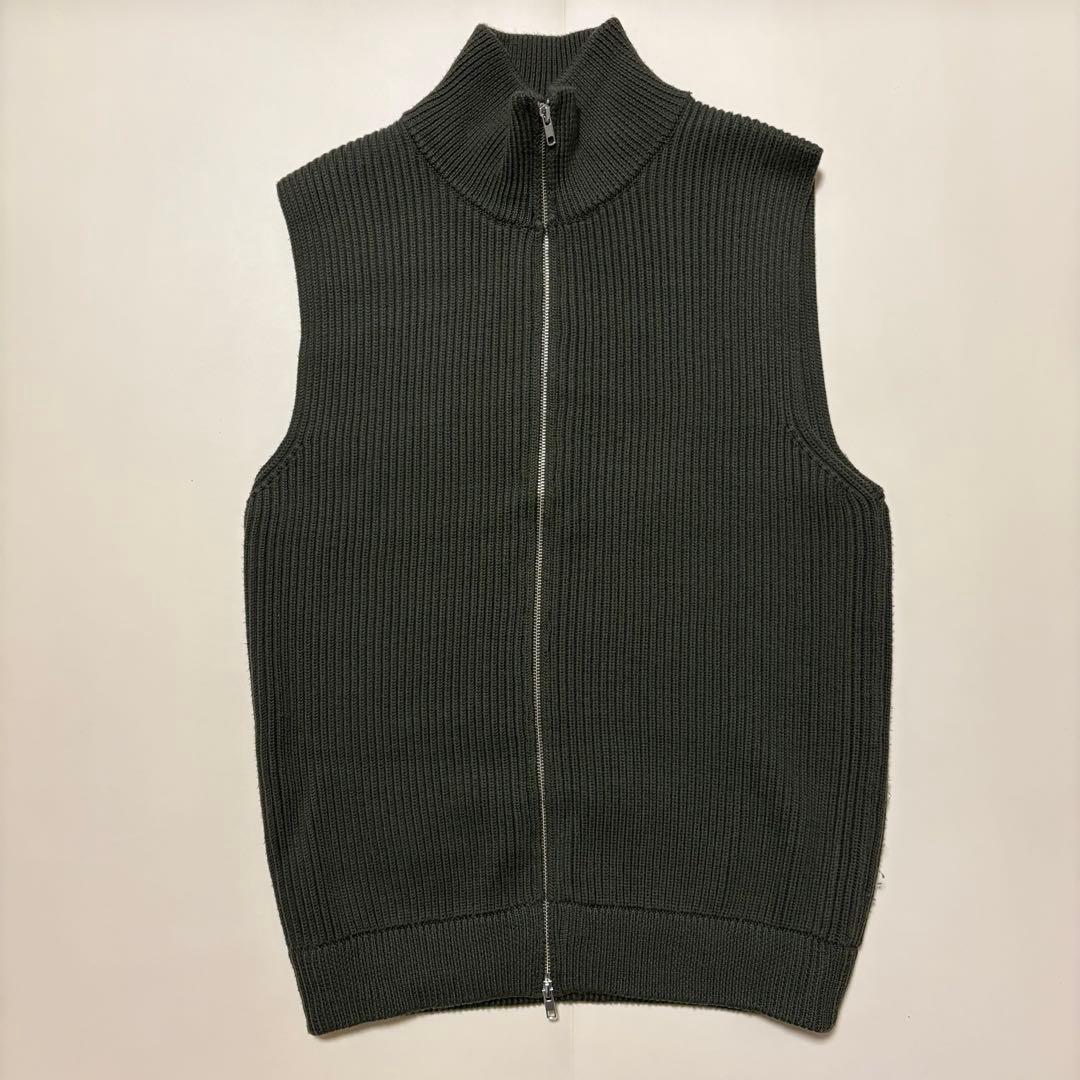 【美品】Ds Knit Vest - OLIVE DAN ハズム