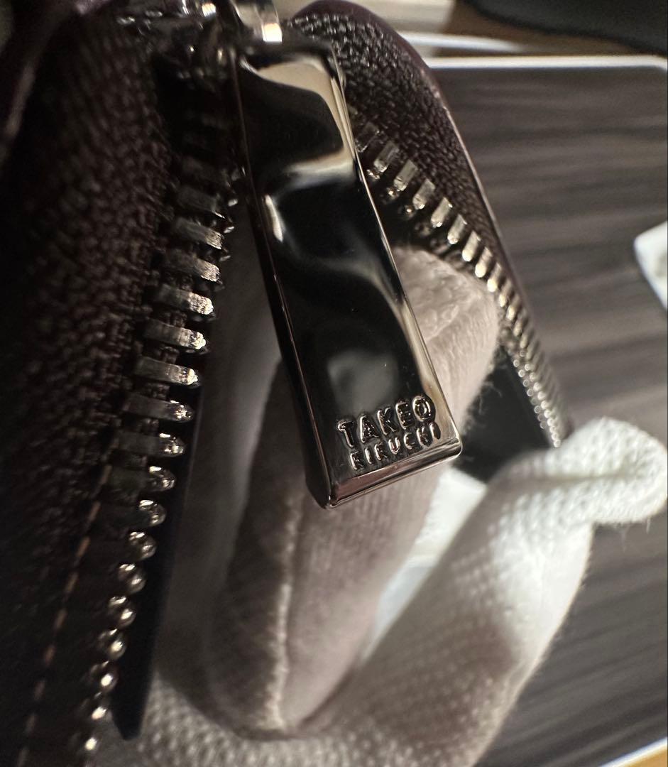 新品未使用TAKEO KIKUCHI 「セミサイズ長財布」ダークブルー