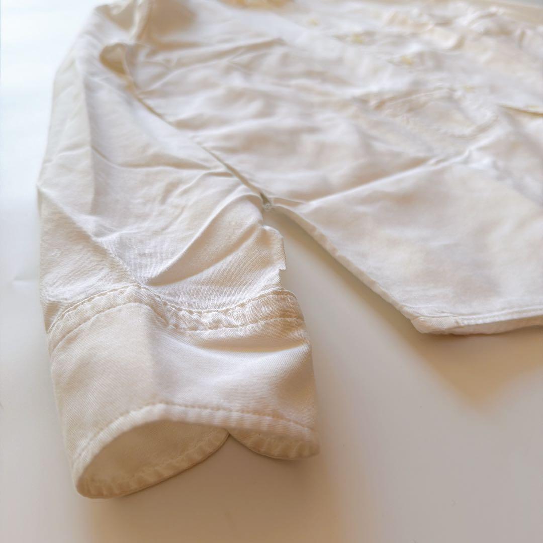 現行✨️45R うすオックス 908 オーシャンシャツ R刺繍 ホワイト 3