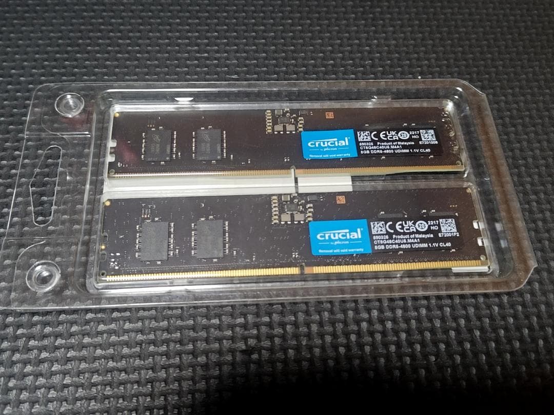 Crucial 16GB DDR5-4800 メモリーキット