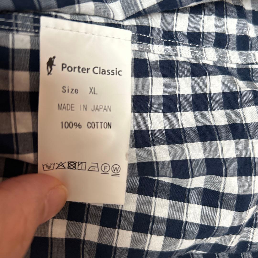 ポータークラシック　ロールアップシャツ　XL