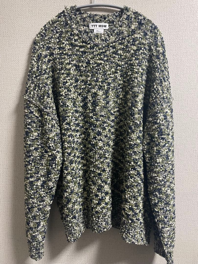 トップス TTTMSW Camouflage pullover knit (GREEN)