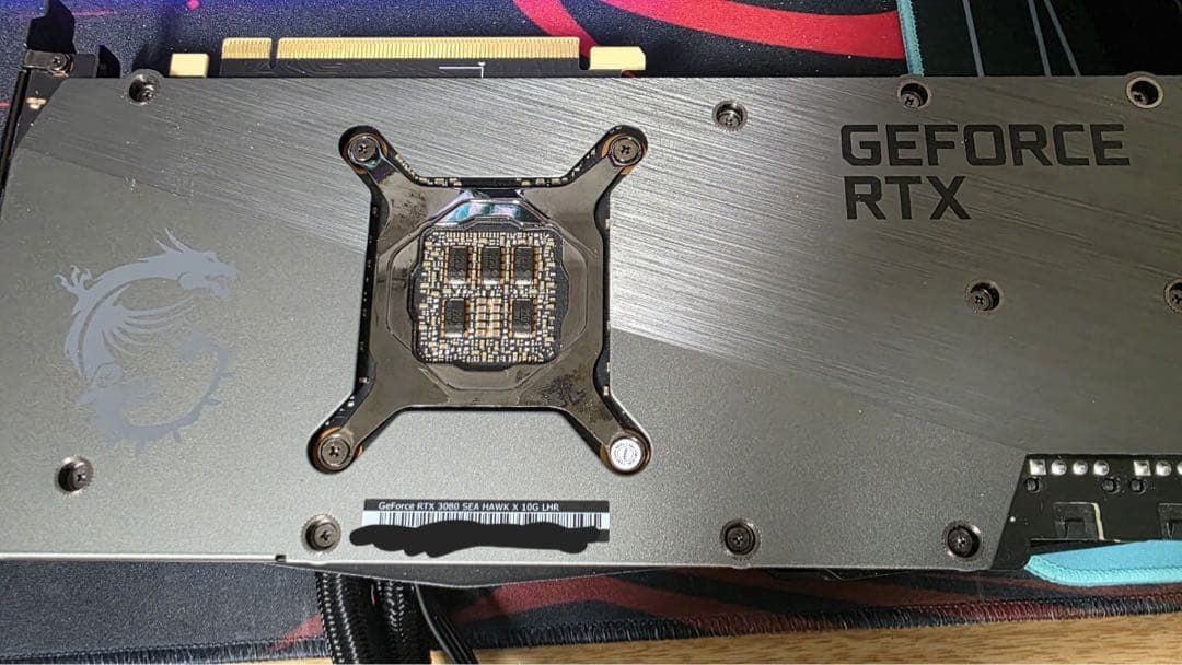 MSI RTX 3080 Sea Hawk（AIO水冷システム不良）を出品します