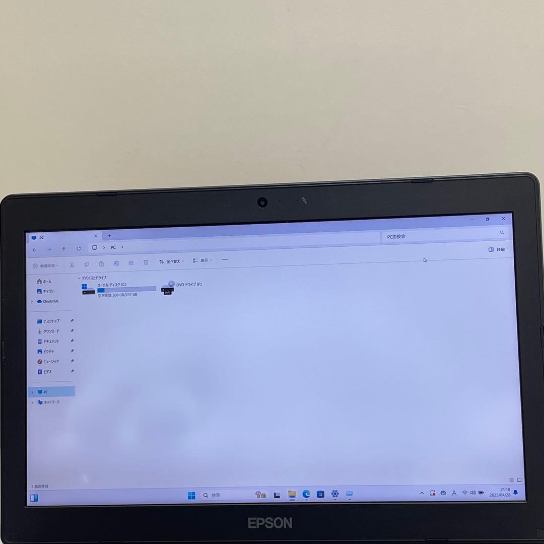 Windowsノート本体 #752 EPSON Endeavor NJ4100E i5-7200U 8GB