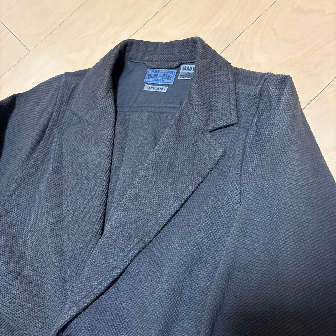 値下げ　BLUE BLUE JAPAN 刺子 モモンガジャケット 泥染