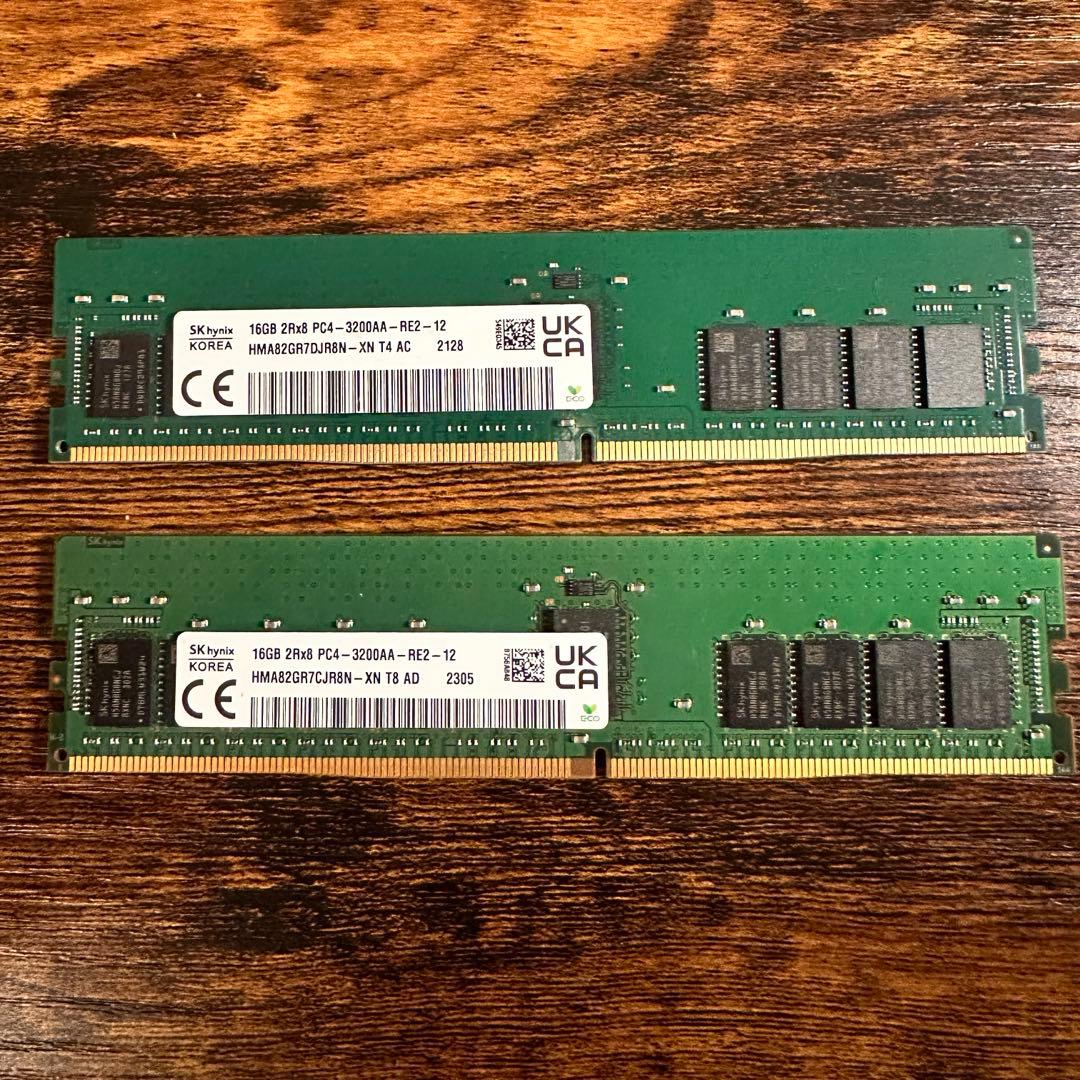 SK Hynix 16GB DDR4 3200MHz メモリ