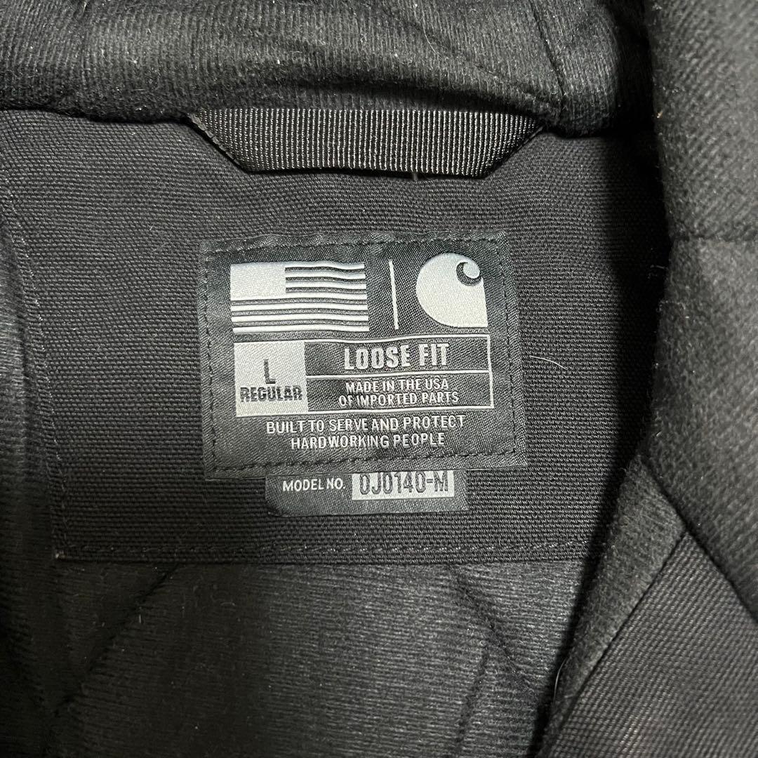 USA製 00s Carhartt カーハート ダックアクティブジャケット 黒