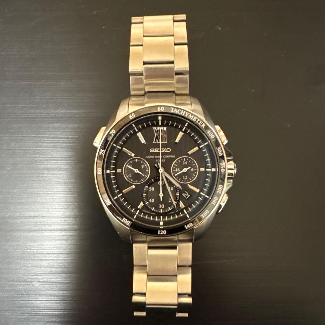 美品 SEIKO SAGA153 ソーラー電波時計 セイコーブライツ