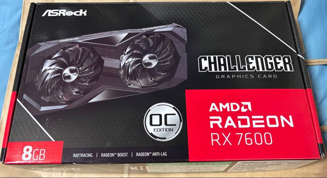 グラフィックボード・グラボ・ビデオカード ASRock Radeon RX 7600 8GB OC Edition