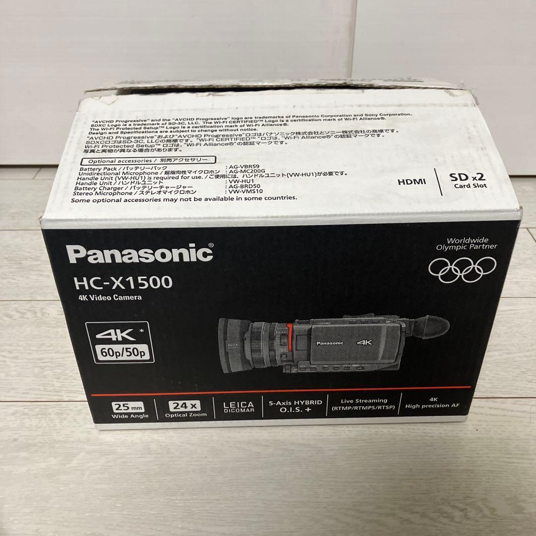 パナソニック HC-X1500-K デジタル4Kビデオカメラ【保証付美品】