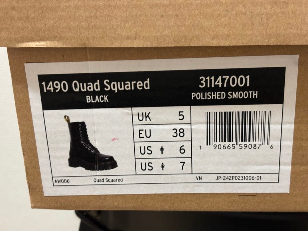 Dr. Martens 1490 QUAD SQUARED 10ホール　厚底