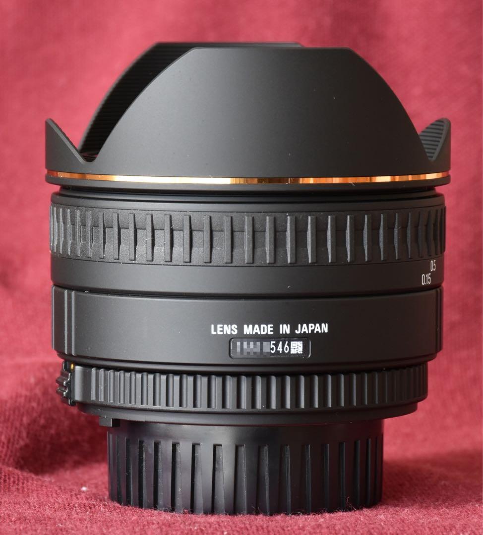 美品SIGMA 15mm F2.8 EX DG FISHEYE Nikon箱付