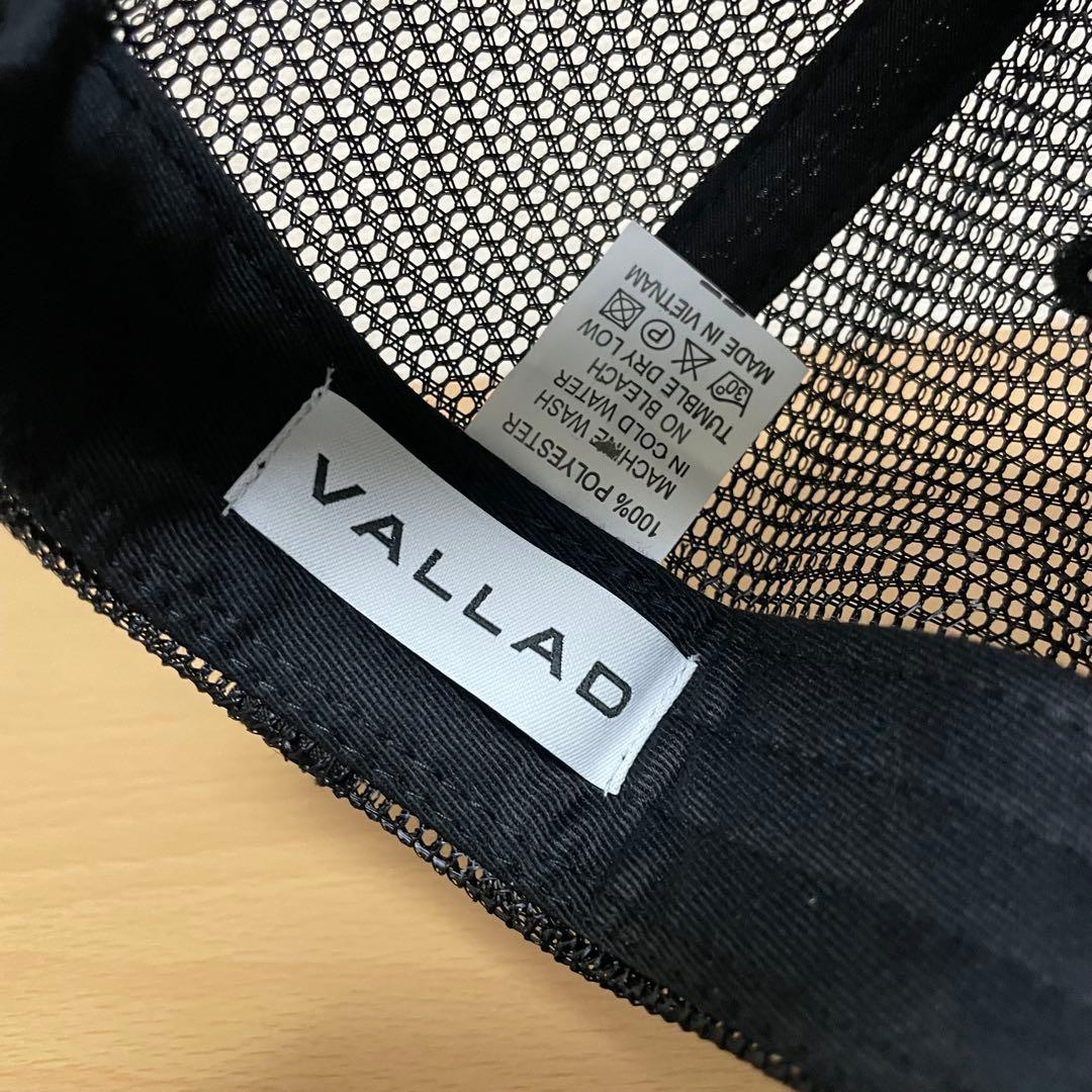 新品 未使用 VALLAD STUDIO LOGO BLK メッシュ キャップ
