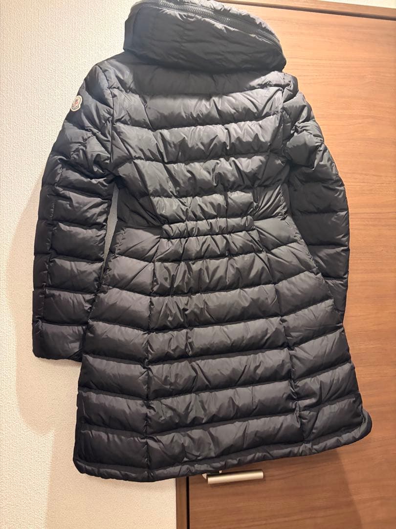モンクレール ロングダウンジャケット 2way フード 美シルエット フラメッテ