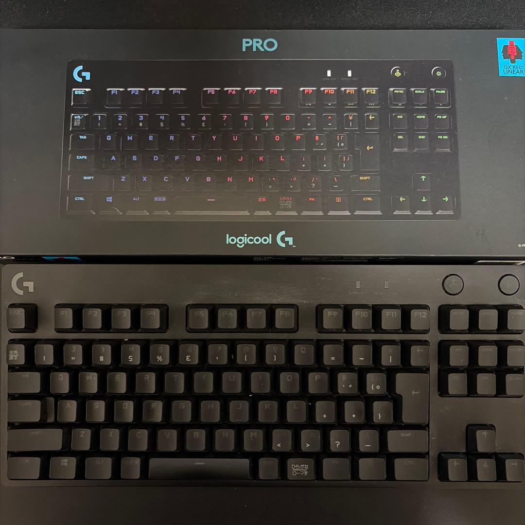 Logitech PRO RGBキーボード 本体(赤軸)