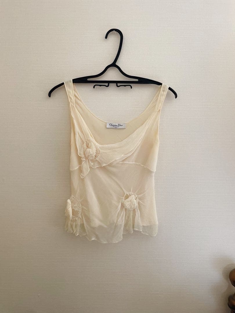 ディオール シルクシフォン 素敵なトップス