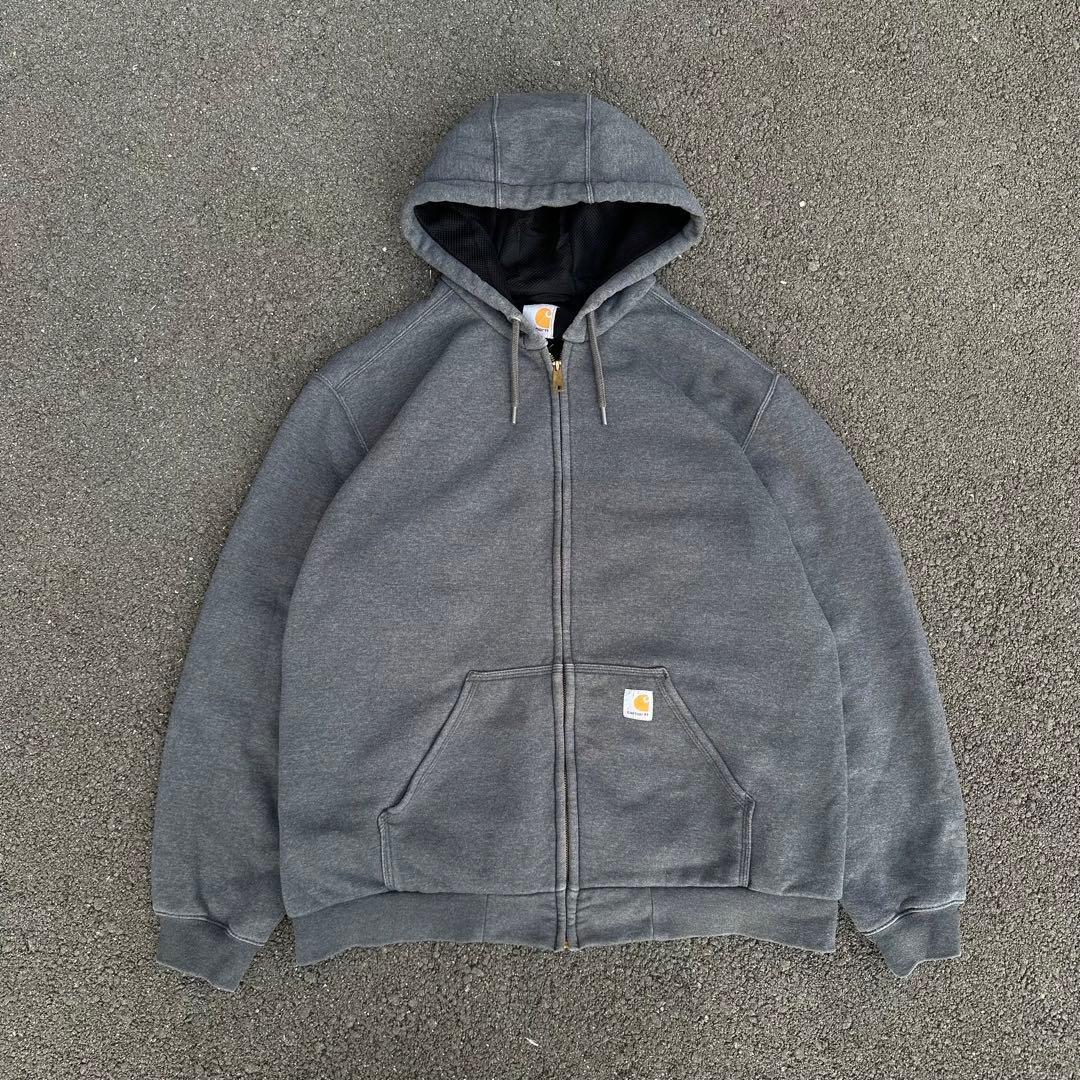 Carhartt グレー フルジップ パーカー