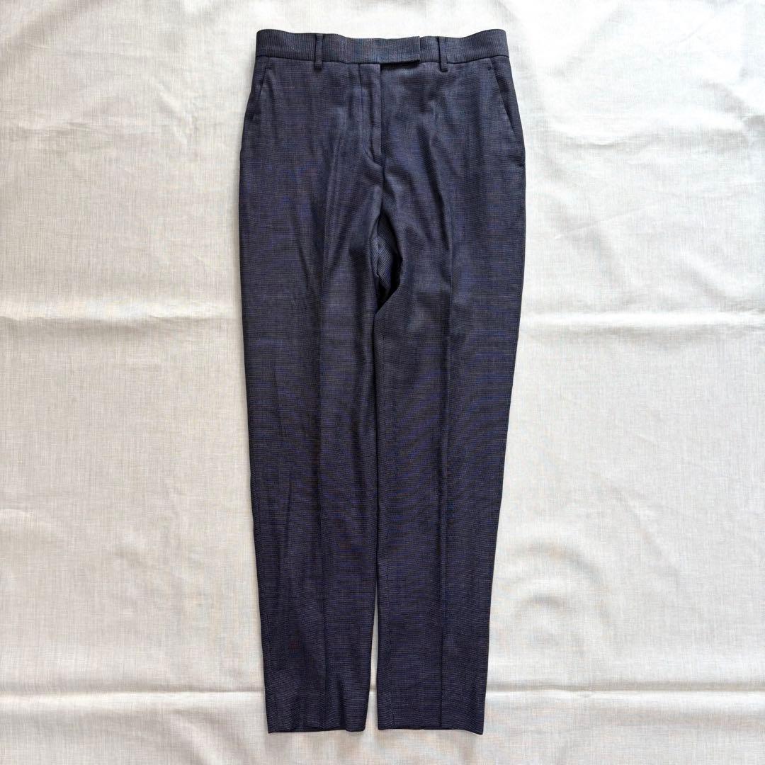 美品☆トゥモローランド ノーカラー　ジャケット パンツ スーツ イタリア生地