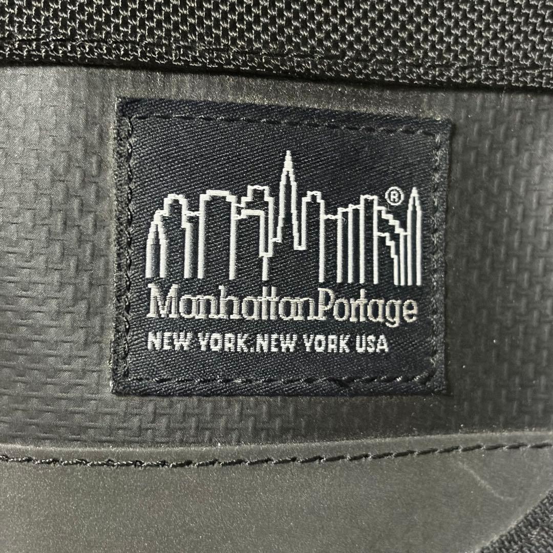 【マンハッタンポーテージ ブラックレーベル】コーデュラ メッセンジャーバッグ 黒
