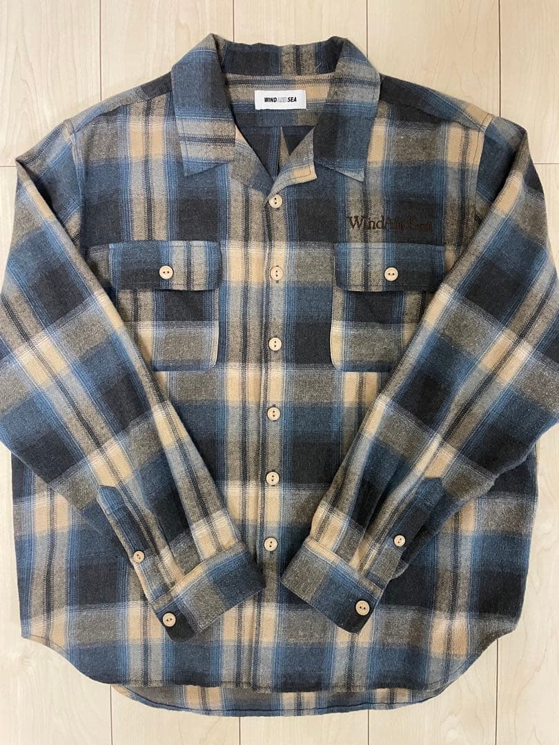 WIND AND SEA チェックシャツ Lサイズ