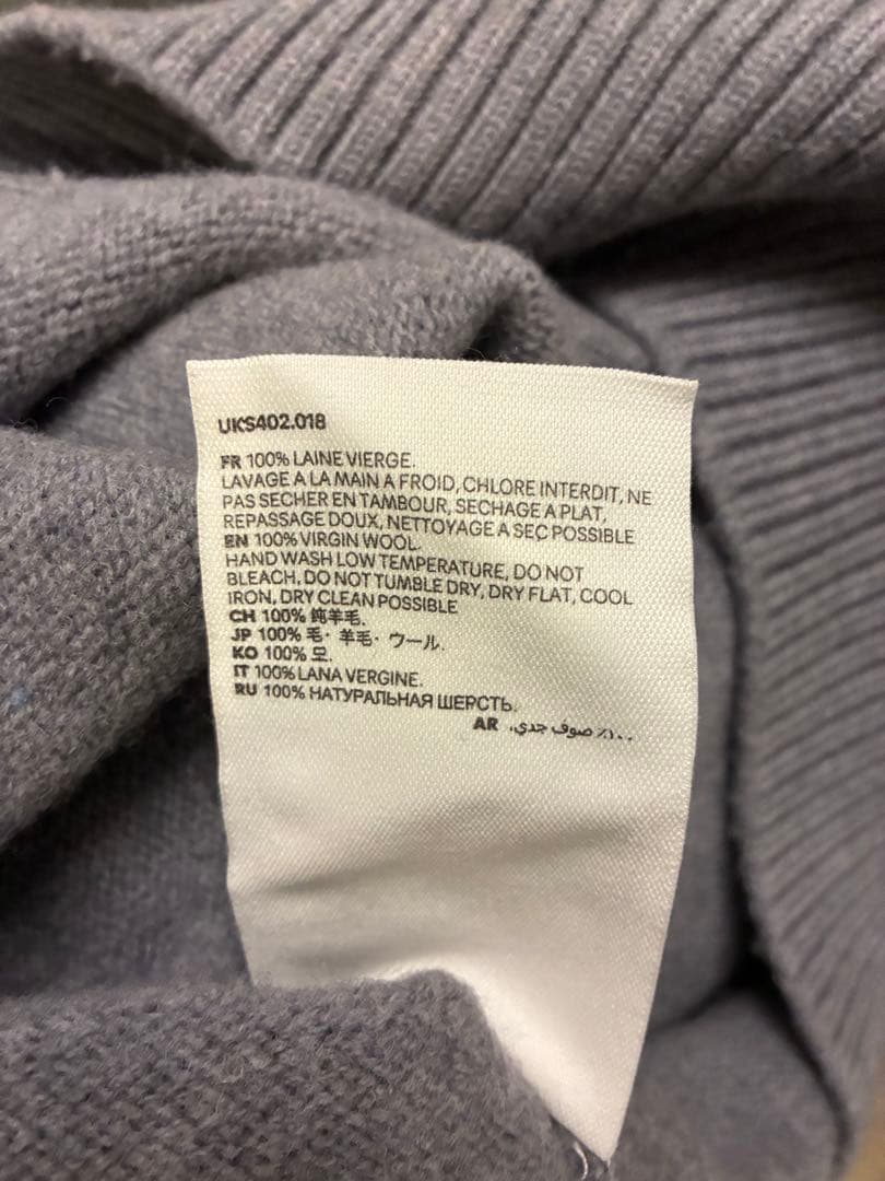 美品 AMI PARISウール ニット タートルネック L アミパリス