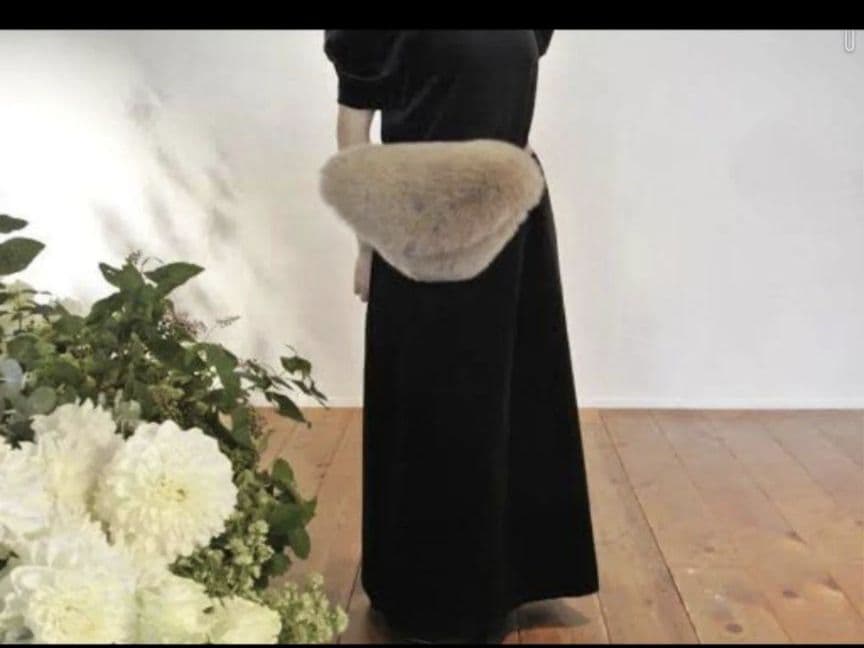 美品 LUDLOW foxウエストポーチ フォックスファー ボディーバッグ