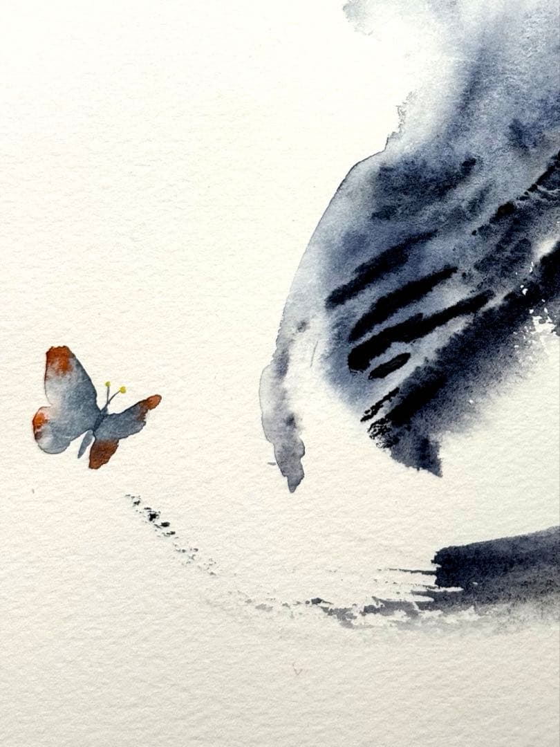 原画 猫 ねこ ※額装済み