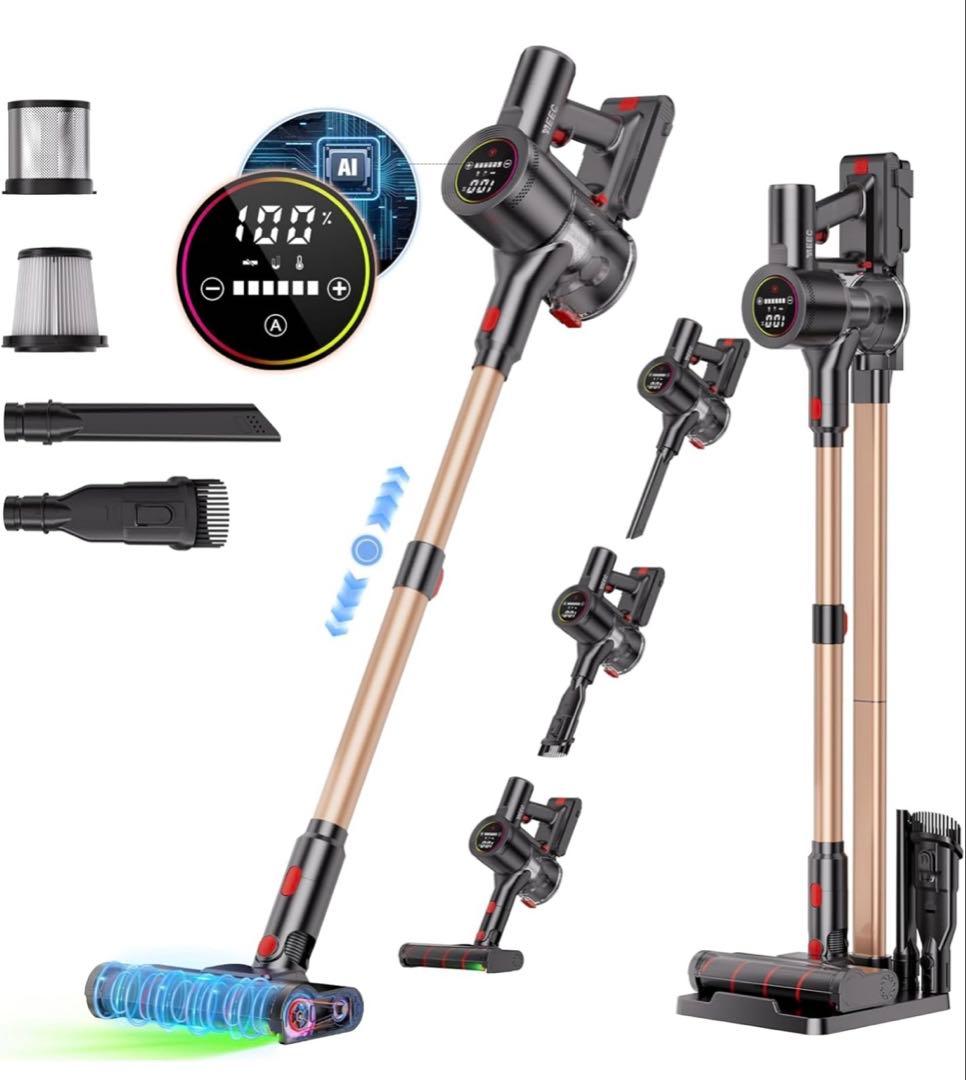 掃除機コードレス・軽量 サイクロン式 スティッククリーナー２WAY スタンド付き