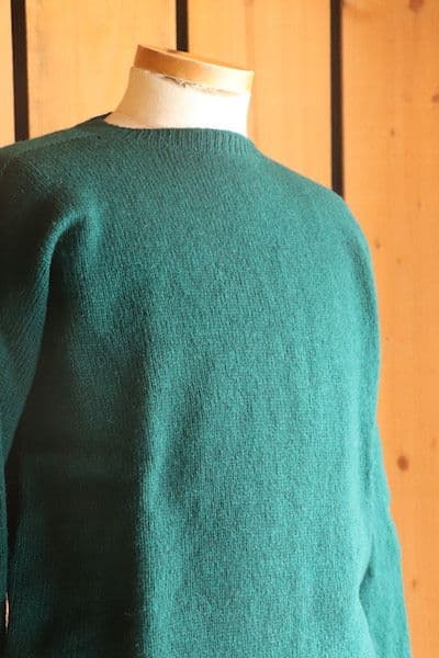 ANATOMICA SHETLAND SWEATER ダークグリーン 40