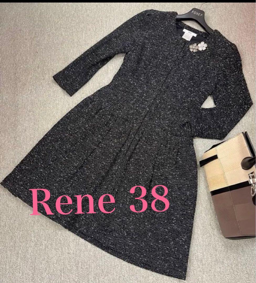 《美品》☆Rene☆ツイードワンピース　38