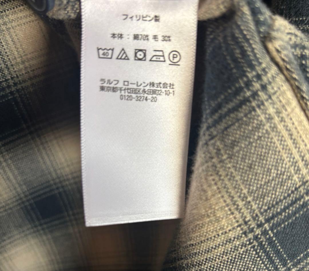 RRL ダブルアールエル オンブレチェック　木村拓哉　キムタク　グランメゾン東京