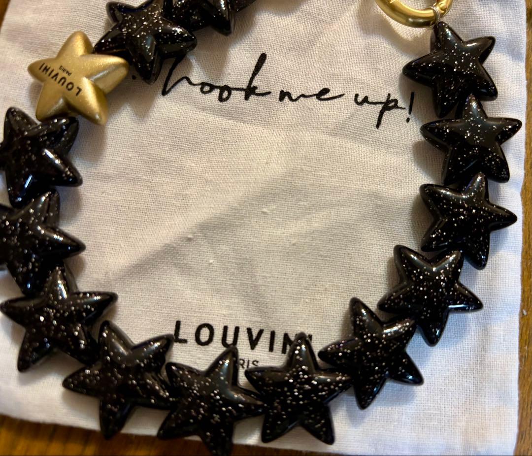 LOUVINI ハンドストラップ　PETIT ETOILE　BLACK
