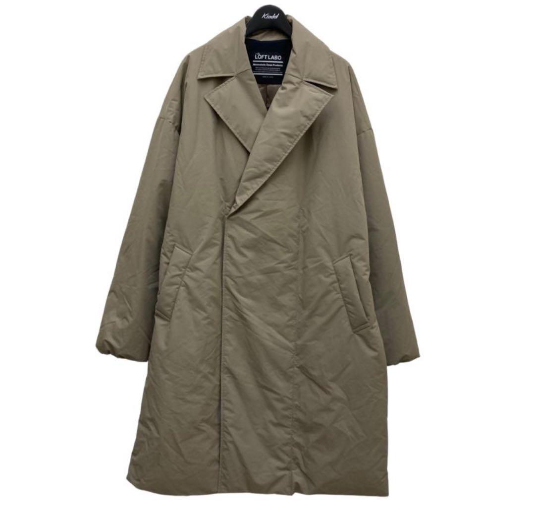 ザ ロフトラボ×河田フェザー チェスターコート　カーキ