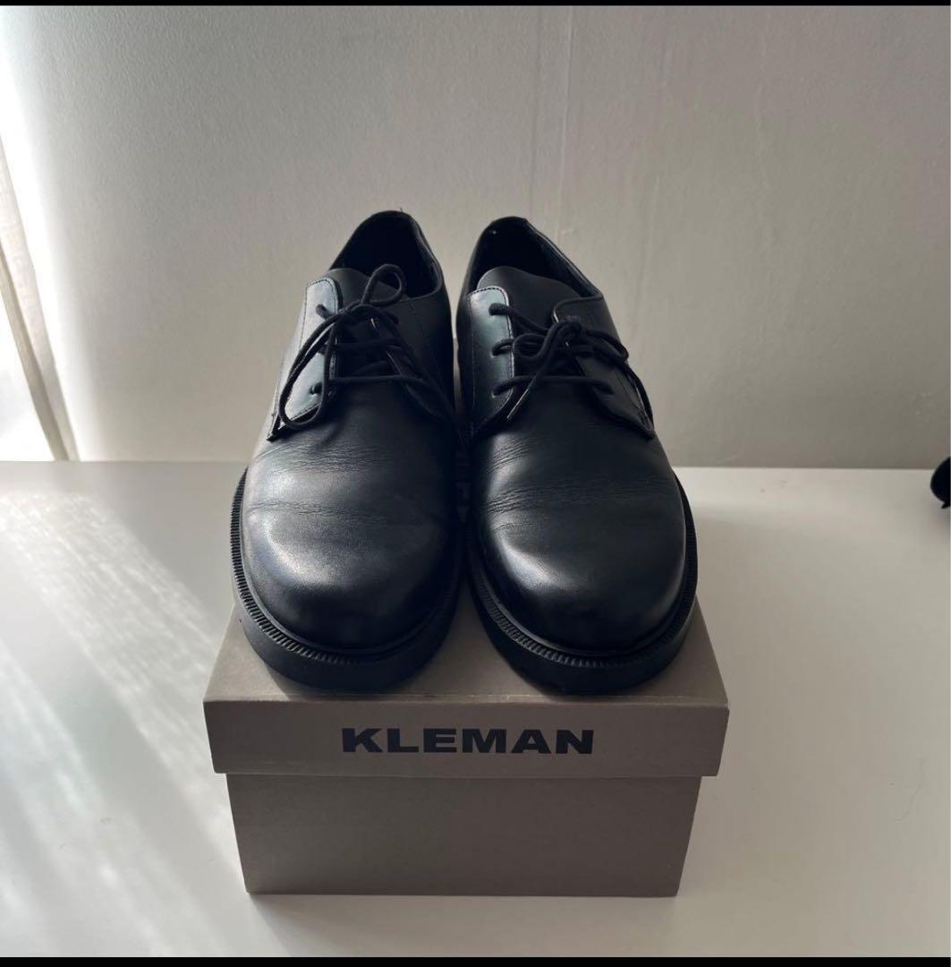 KLEMAN ブラックレザー　DANON 25cm 39 Bshop