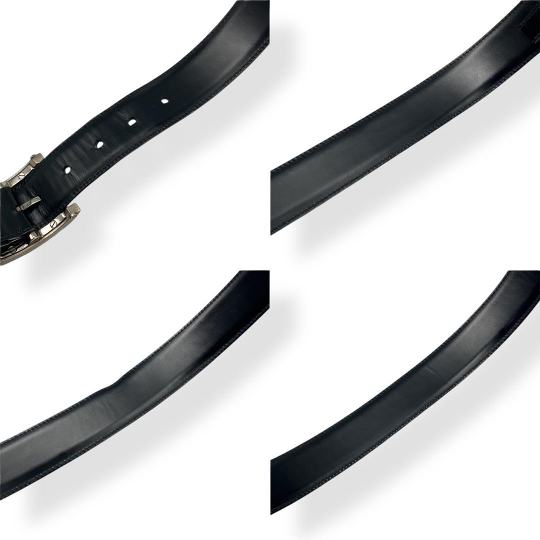 BVLGARI ブルガリ アショーマ ベルト シルバー ブラック イタリア製