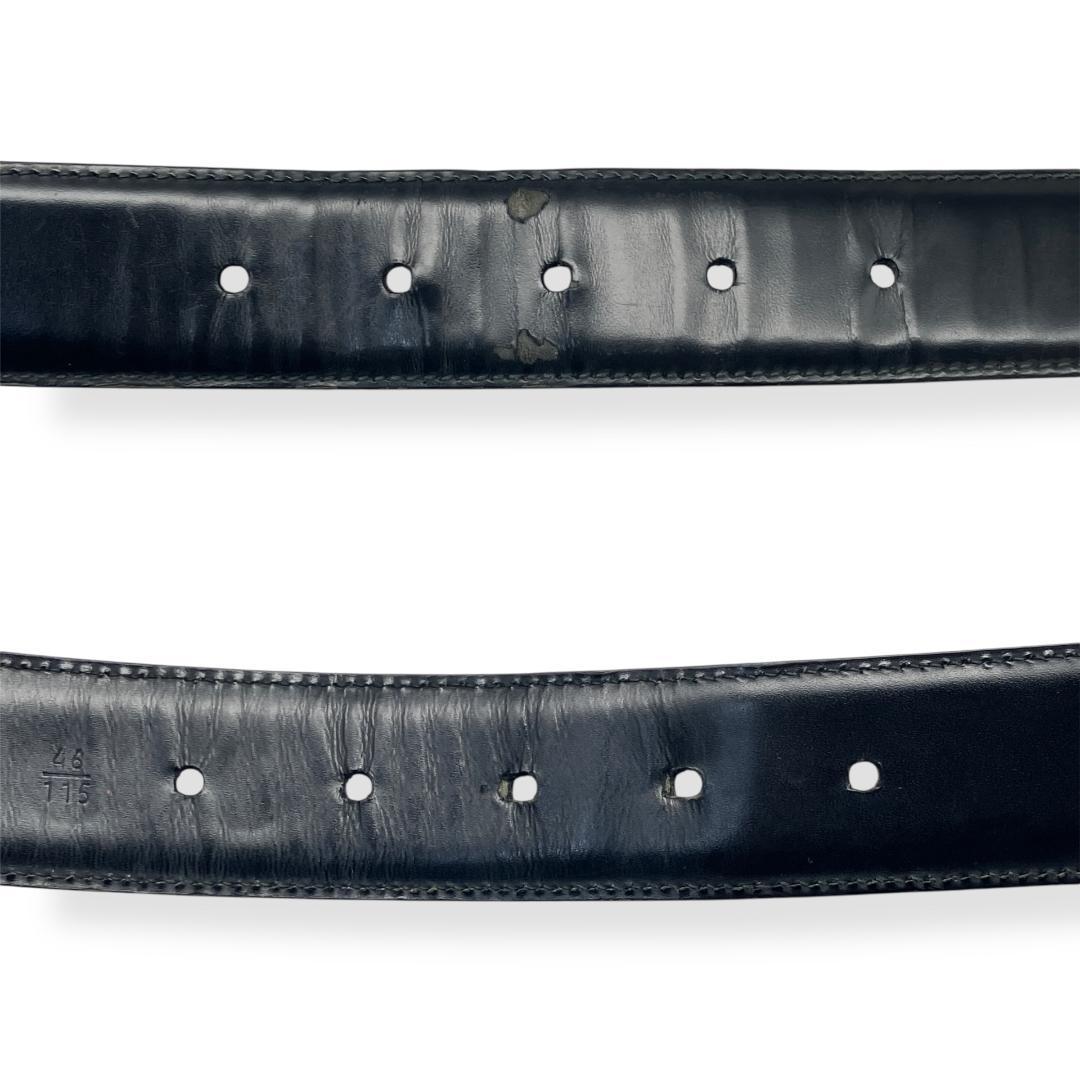 BVLGARI ブルガリ アショーマ ベルト シルバー ブラック イタリア製