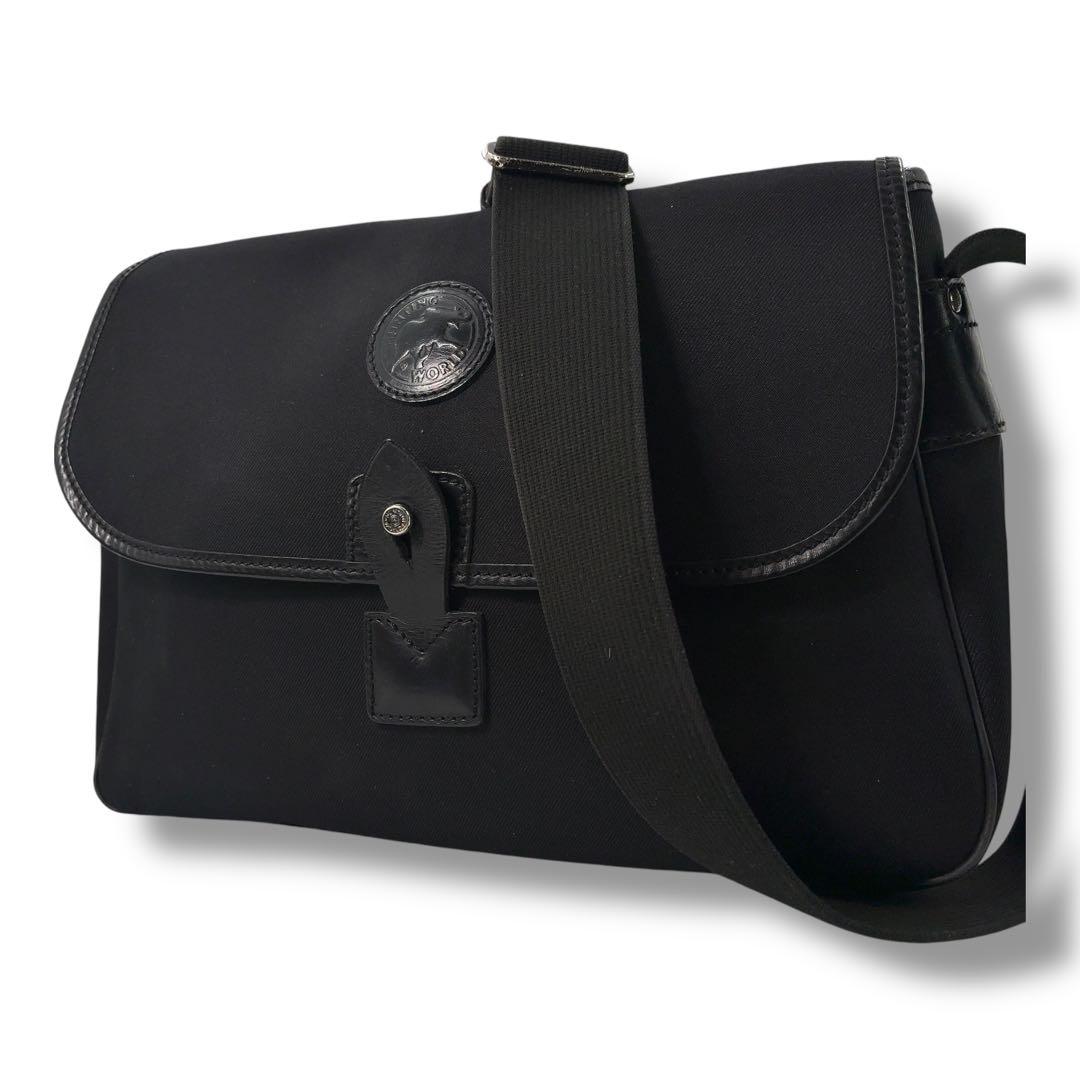 【定番】HUNTING WORLD　ハンティングワールド　ショルダー　ロゴ　黒