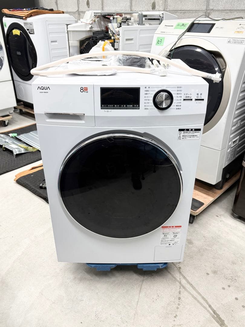 無料配送設置込 2022年 AQUA ドラム式洗濯機 8kg