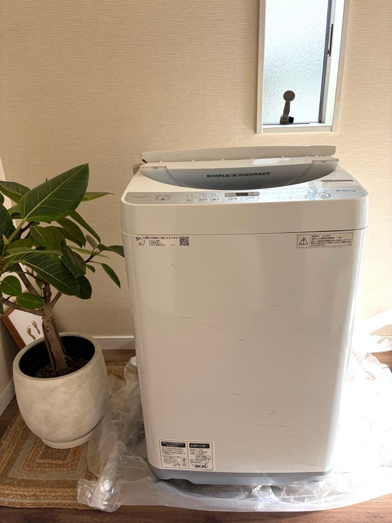 お*ー様 最終　SHARP 縦型洗濯機 ES-GE6B 6.0kg