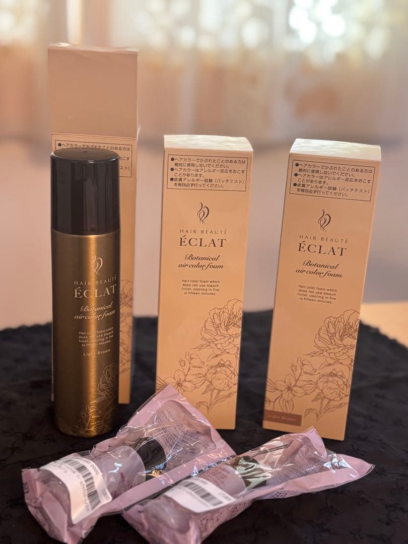 【オマケ付】ECLAT ボタニカルエアカラー フォーム ３本セット