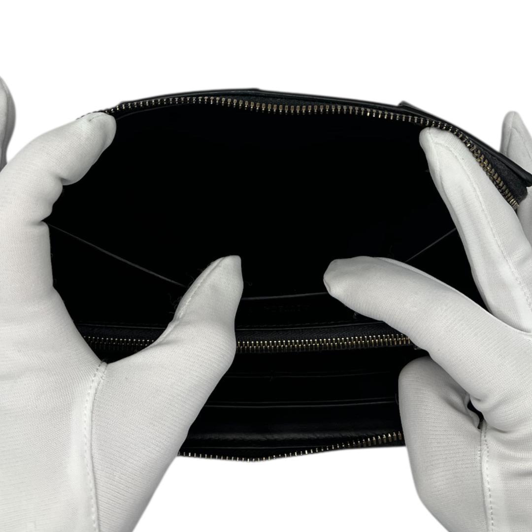 ポッキー　BOTTEGA VENETA カセット 黒 長財布 ★RFID付