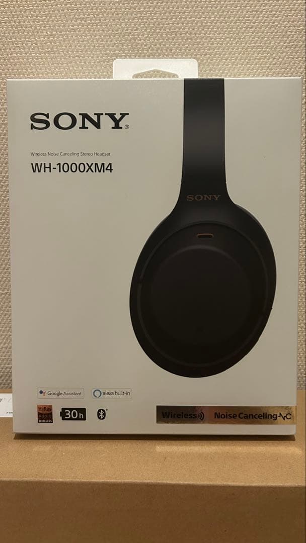 【美品】SONY WH-1000XM4 BLACK ワイヤレスヘッドホン 無線