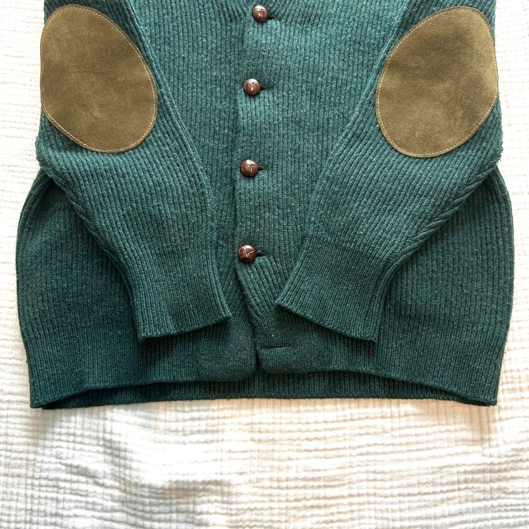 ウィリアムロッキー　カーディガン　ウール100% 38 スコットランド製